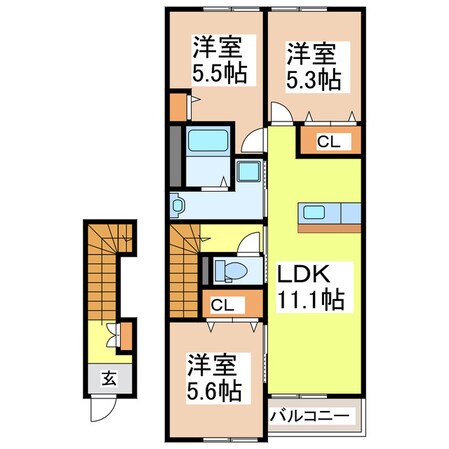 プランドールの物件間取画像